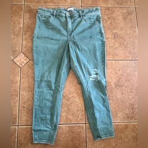 Ava & Viv Green Denim Jeans